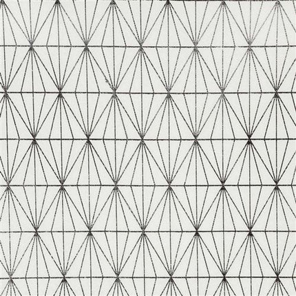 Elegants galdauts ar sudraba ģeometrisko rakstu – 140 × 250 cm