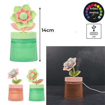 Difuzors-Dekoratīvs zieds ar LED apgaismojumu