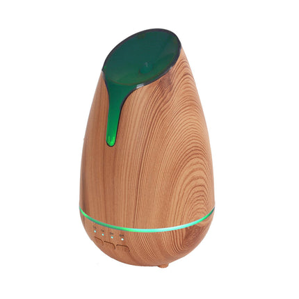 USB difuzors ar krāsu maiņu, koka imitācijas dizains 120 ml