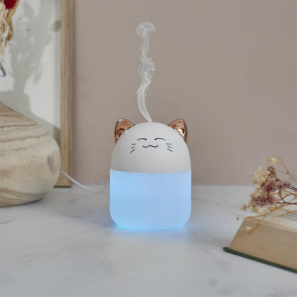 Kaķa aromāta difuzors ar LED krāsu maiņu