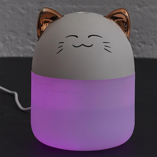 Kaķa aromāta difuzors ar LED krāsu maiņu