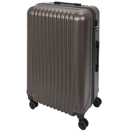 5 dažādu izmēra ceļojuma koferi – perlamutra brūns 100L / 66L / 37L / 24L / 18