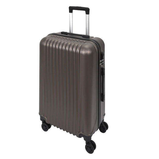 5 dažādu izmēra ceļojuma koferi – perlamutra brūns 100L / 66L / 37L / 24L / 18