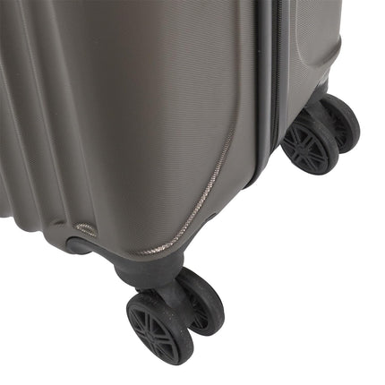 5 dažādu izmēra ceļojuma koferi – perlamutra brūns 100L / 66L / 37L / 24L / 18