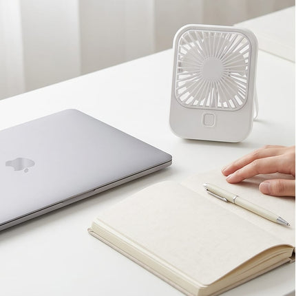 Portatīvais USB ventilators ar statīvu- kluss un jaudīgi 3 ventilatora ātrumi
