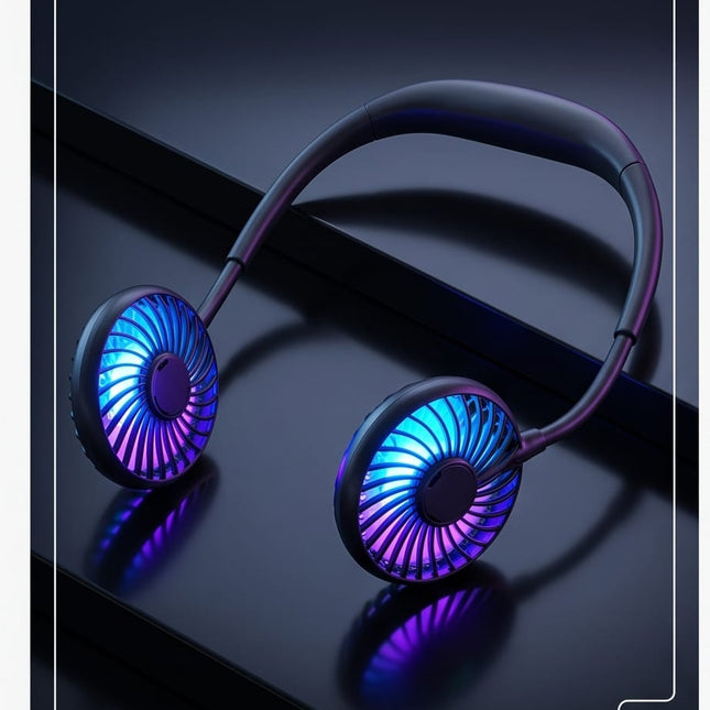 Kakla ventilators ar 3 ātrumiem un LED