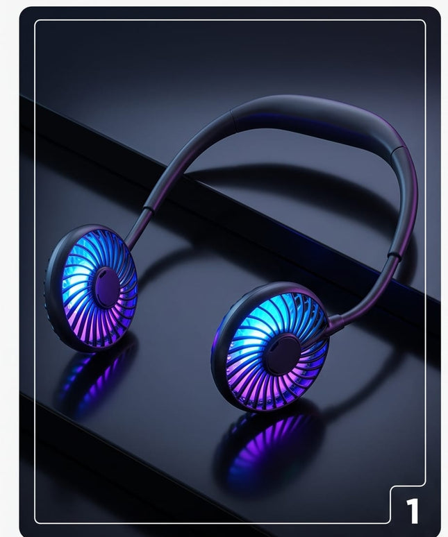 Kakla ventilators ar 3 ātrumiem un LED
