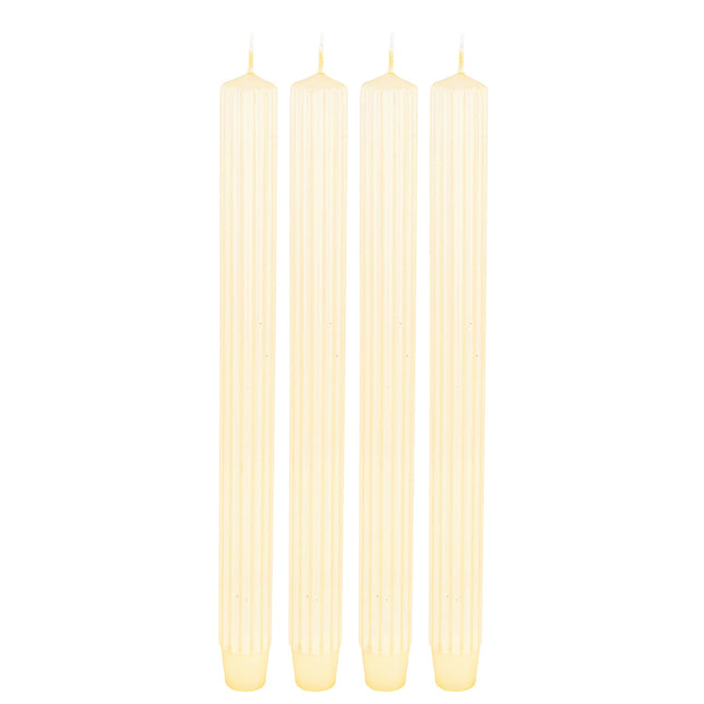 Garās dekoratīvās sveces (rievotas) – 7 krāsās