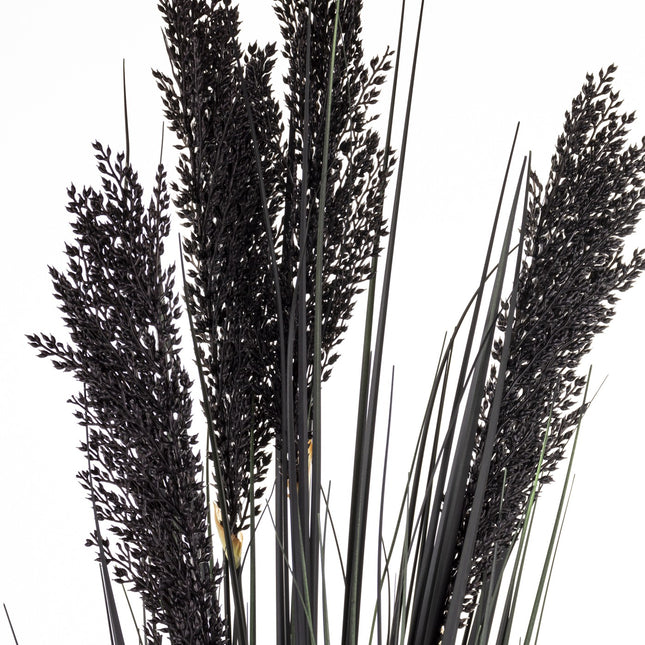 Mākslīgais dekoratīvais augs melnos toņos ar podu 92cm