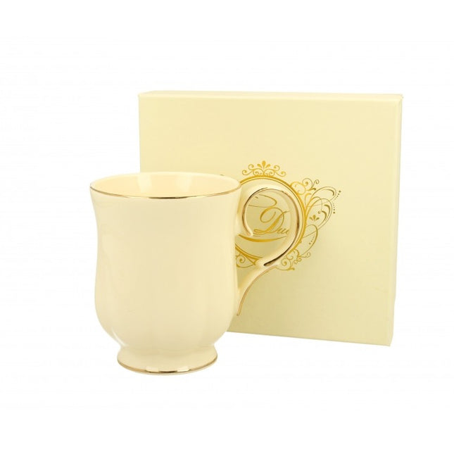Porcelāna krūze ar zelta maliņu dāvanu kastē 400ml