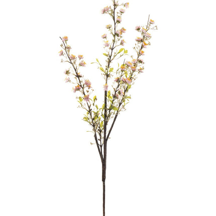 Mākslīgais ziedošais zars rozā tonī 102cm