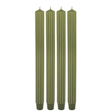 Garās dekoratīvās sveces (rievotas) – 7 krāsās