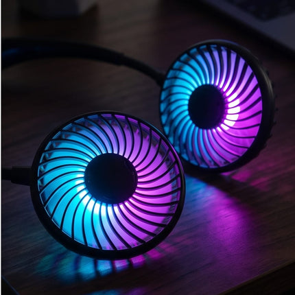 Kakla ventilators ar 3 ātrumiem un LED
