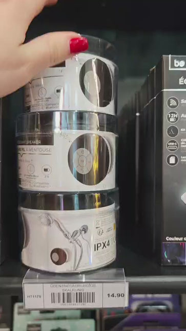 Ūdensizturīgs Bluetooth skaļrunis ar piesūcekni