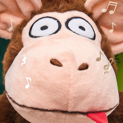 Jautrs interaktīvs pērtiķītis ar skaņām – Crazy Monkey 19 cm