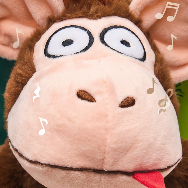 Jautrs interaktīvs pērtiķītis ar skaņām – Crazy Monkey 19 cm