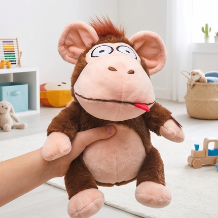 Jautrs interaktīvs pērtiķītis ar skaņām – Crazy Monkey 19 cm