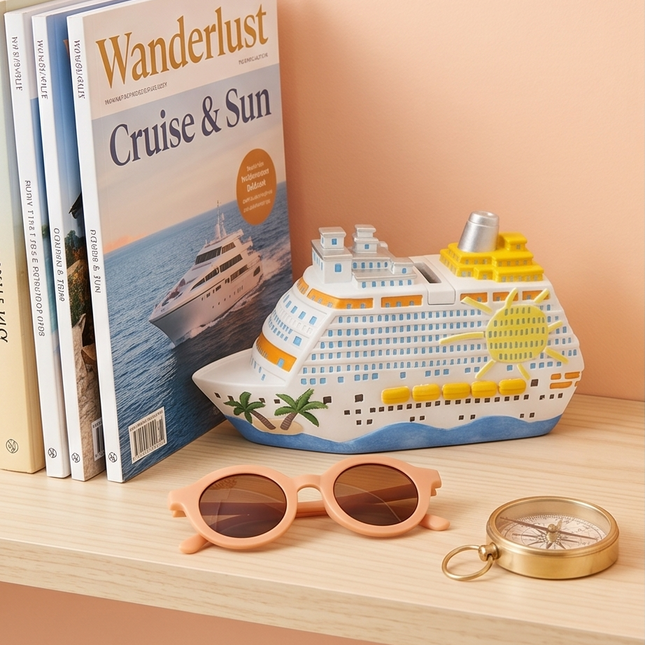 Krājkasīte “Cruise Ship” – krāsains kruīza kuģis