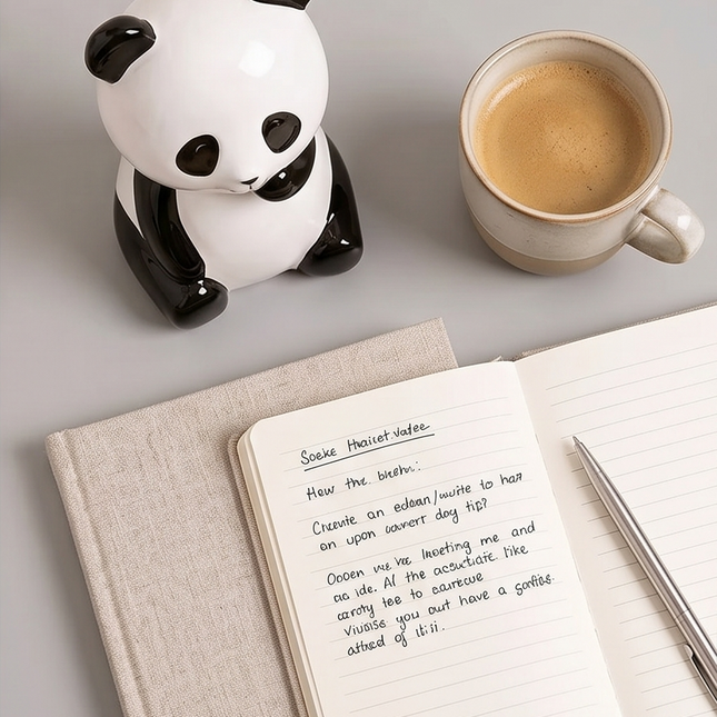 Keramikas krājkase – panda, balta/melna