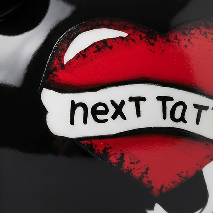 Krājkasīte “Next Tattoo” – melna keramikas krājkasīte