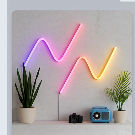 Neona LED gaismas lente Rainbow USB (3 m / 5 m)