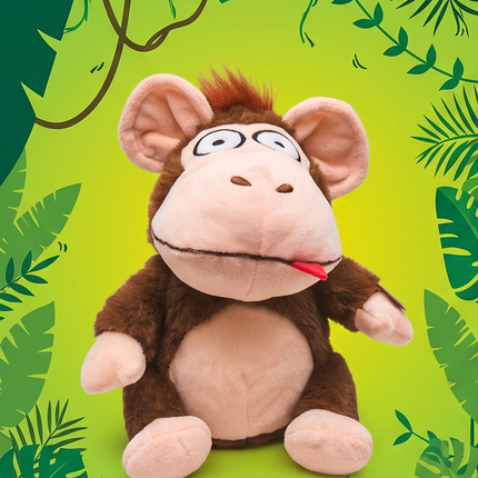 Jautrs interaktīvs pērtiķītis ar skaņām – Crazy Monkey 19 cm