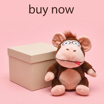 Jautrs interaktīvs pērtiķītis ar skaņām – Crazy Monkey 19 cm