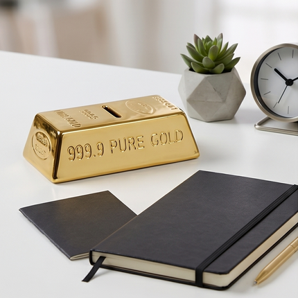 Keramikas krājkasīte “Gold Bar” – zelta stienis