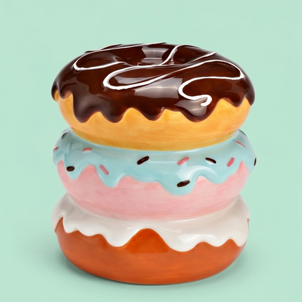 Keramikas krājkasīte “Donuts” – krāsaina