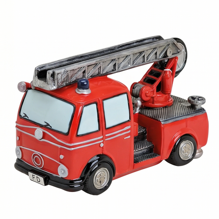 Krājkasīte ugunsdzēsēju auto formā – sarkana