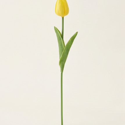 Mākslīgā tulpe dzeltenā tonī 33cm
