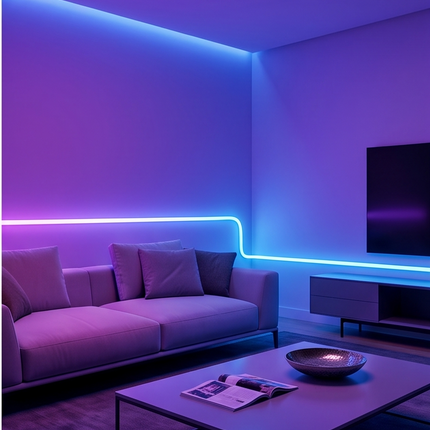 Neona LED gaismas lente Rainbow USB (3 m / 5 m)