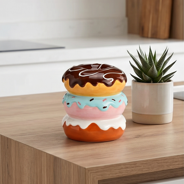 Keramikas krājkasīte “Donuts” – krāsaina