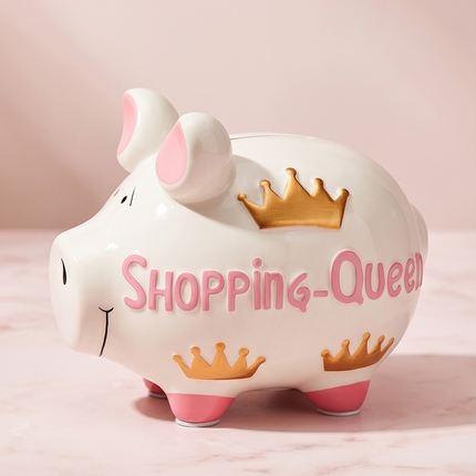 Keramikas krājkase – cūciņa “Shopping Queen”