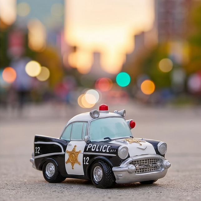 Krājkase – policijas auto
