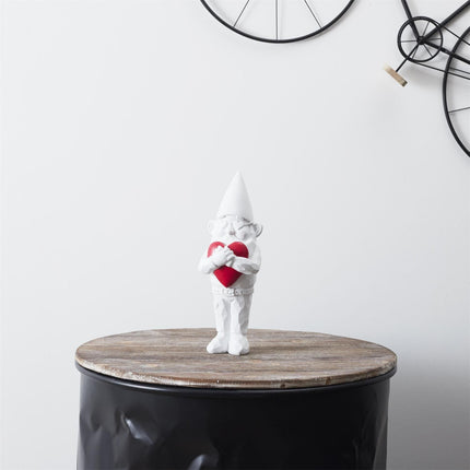 Dizaina statuete “ Rūķis Love” – 33 cm, balta